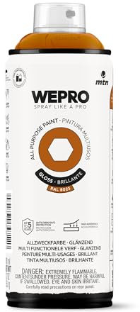 MTN WEPRO Solvent Brillante RAL 8023 Marrón Cuero, Spray 400ml