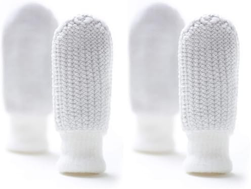 GRÜNSPECHT Mundpflege-Fingerling Silber-Fee, Zahnpflege Baby, zur Zahnfleischmassage & Zahnreinigung, bleibt durch Silberausrüstung antibakteriell, 1 Paar (170-V1) (Packung mit 2)
