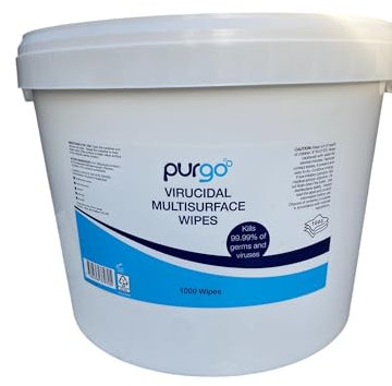 1000 Universal Multi-Surface Cleaning Disinfectant Antibacterial Wet Wipes - 1000 Tub Wipe Down Multi Purpose and Kills 99.99% of Germs