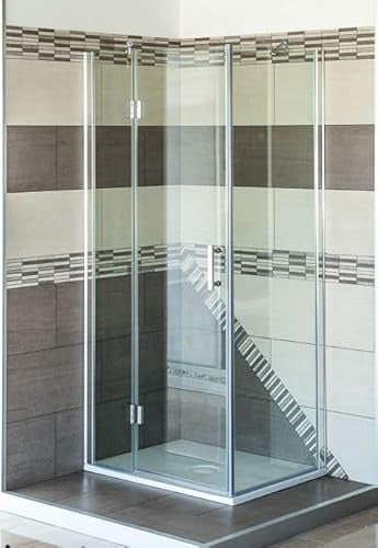 Box doccia San Marco Luxor 8 mm con porta battente (VETRO TRASPARENTE, 80x100 cm)