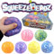 Henbrandt the Harlequin Brand Quetschball Squeezeball XL 7cm Bunt Perlen Antistressball Knautschball Knetball Spielball
