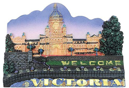 Kühlschrankmagnet, 3D, Victoria Kanada, Souvenir, Geschenk, Heim- und Küchendekoration, Magnetaufkleber, Victoria British Columbia Kanada Kühlschrankmagnet