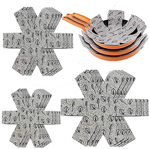 Xutong - Juego de 12 sartenes y macetas Protectoras de Fieltro Acolchado con Estampado de para Proteger Las Superficies de tu Cocina para Evitar arañazos
