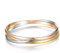 Kim Johanson Damen Armreif *Olympia* aus Edelstahl mit 3 geschlossenen Ringen Roségold/Gold/Silber Armband inkl. Schmuckbeutel