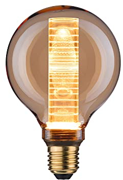 Paulmann 1879 Gold Edition LED Vintage-Globe G95 Inner Glow 4W E27 Gold mit Innenkolben Ringmuster