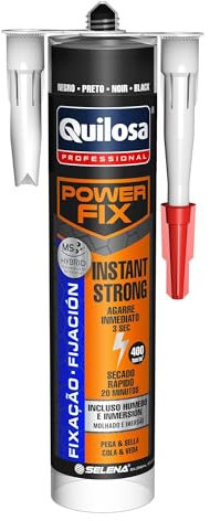 Cola e Veda Preto 430gr - PowerFix - 33381 -Quilosa