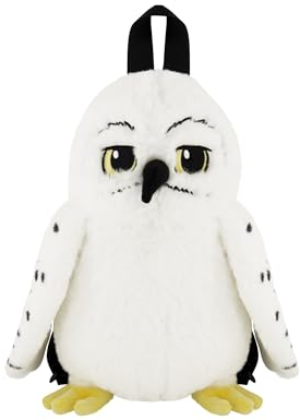 Concept One Harry Potter Mini Rucksack, Hedwig Eule Plüsch Kleine Reisetasche Geldbörse für Damen und Herren, Verstellbare Schultergurte, Weiß, 10 Zoll, Weiss/opulenter Garten, 10 Inch, Harry Potter