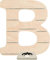 Farbklecks Collection Regal für Musikbox - Alphabet B - Natur mit Musikboxhalter