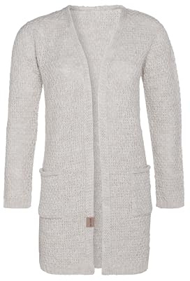 KNIT FACTORY - Luna Strickjacke | Damen Strickjacken mit Taschen - Cardigan mit Wolle - Grobstrickjacke - Oberschenkelhöhe - Hochwertige QualitÃ¤t