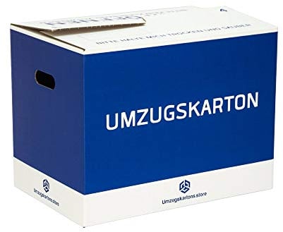 Umzugskartons Professionell - 10 Stck. - 52 Liter - Selbstschließend - Doppel Wellpappe - Extra fester - Umzugskartons (10)