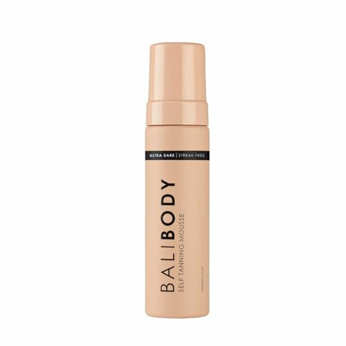 Bali Body Selbstbräunungs-Mousse – Ultra Dark | Tiefbronzierter Farbton, streifenfrei, grün getönter Selbstbräuner für alle Hauttypen | 100% vegan, tierversuchsfrei, hergestellt in Australien (200 ml