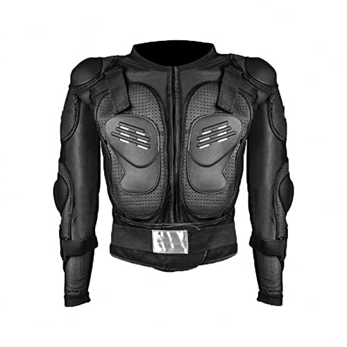 MAOTN Herren Motocross rüstungsanzug,Brust rücken beschützer Gear Panzer,MTB Protektor lokomotive Racing Motorrad schutzschutz,protektorenjacke,Skating ski schutzausrüstung,Black,XL