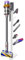 XIGOO Supporto per stazioni di archiviazione compatibile con aspirapolvere senza fili Dyson V15 Detect V11 V10 V8 V7 V6, organizer stabile in metallo (bianco, 6 ganci)