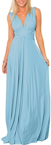Odizli Vestido de noche largo para mujer, sexy, sin espalda, multivía, envolvente, vestido de fiesta, vestido de dama de honor, vestido de fiesta