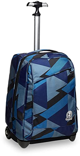 INVICTA BLUE MOUNTAIN, 2 in 1, Schulranzen mit Rollen, Rucksack mit Trolleyfunktion für Kinder, ab 1. Klasse, für Schule, Reisen, Mädchen&Jungen, dunkelblau II