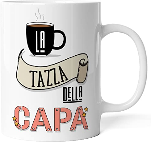 Tazza Boss Uomo/Donna Personalizzata con Nome Mug Capo Ufficio Lavoro in Ceramica Bianca o Colorata - Idea Regalo Personalizzabile per Il/La Best Boss (Capa Donna)