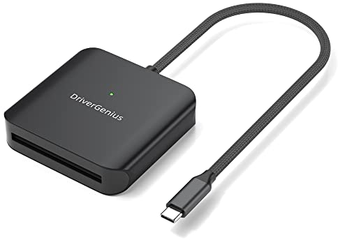 DriverGenius Prox HB083 | USB-C CFast 2.0 Kartenleser/Schreiber für DSLR-Profis, Kompatibel mit PC, Mac, Linux, Android, Chrome OS