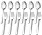 Gabeln und Löffel Set, HaWare 12 Stück Edelstahl Esslöffel und Tafelgabeln Set, Modernes & Elegantes Besteck Set für Zuhause/Restaurant/Küche, Hochglanzpoliert & Spülmaschinenfest - 20cm