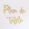 Plan de table | Mot en bois découpé | 30 x 20 cm | DIY mariage à coller sur le plan de table mariage - Décoration mariage en bois