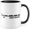 LKW Tasse mit Spruch Lkw-Fahrer Kaffeetasse Kaffee-Becher lustig Geschenkidee Fernfahrer Geschenk Lastwagen Spediteur Ich Meine Follower Witz Trucker Lastwagen-Fahrer Stau (Weiß/Schwarz)