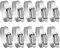 10 Stück 21-38mm Schlauchschellen Edelstahl Set, Leryati Schlauchschelle 304 Schellen, Schlauchklemme Kein Schlauchbinder Mini Rohrschellen und-Schraubzwingen für Pool, Waschmaschine und Garten