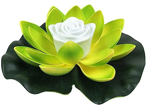 Jimtuze Lanterne Solaire pour Extérieur, Piscine Flottantes Lumières À Piles, Lumière Fleur Flottante LED Fleur Lampe Flottante Étanche pour Bassin/Jardin/Piscine/Fonta
