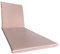 Il Tuo Artigiano Design Cuscino Imbottito per Lettino Prendisole 190x60 Totalmente Sfoderabile in Cotone (Bianco E Rosa)