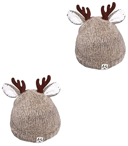 GALPADA 2st Säuglings-weihnachtsmütze Neugeborene Weihnachtsmütze Mützen Für Neugeborene Babys Neugeborene Requisiten Süße Accessoires Hauben Für Babys Warm Halten Kind Babymütze