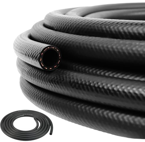 3 Metro Tubo Gasolina Moto, Ø 6 mm Kit de Tubo Gasolina,Mangueras de Combustible,Manguera de Gasolina, Juego de Línea de Combustible Para Motocicletas, Tractores, Scooters, Camiones