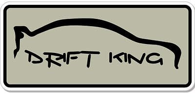WildeBabsKLBT Drift King Driving Drifting car K641 Hochwertiger Premium Autoaufkleber Sticker Aufkleber selbstklebende Folie 12 cm