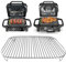GCQ Stainless Steel Rack, 12.6×8.7 IN Flex Flame Combi Accessories Outdoor Indoor Grill Stand for Ninja Woodfire OG701 OG751 and other Wood fire Electric Air Fryer, Dishwasher Safe