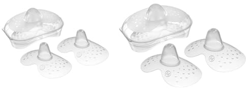 MAM | Bouts de sein – Lot de 2 bouts de sein en silicone (taille S, 17 mm) & Bouts de sein – Lot de 2 bouts de sein en silicone (taille M, 20 mm)