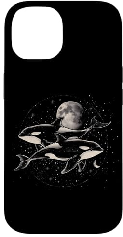 Orca Im Weltraum, Planeten, Mond, Wale, Liebhaber Hülle für iPhone 14