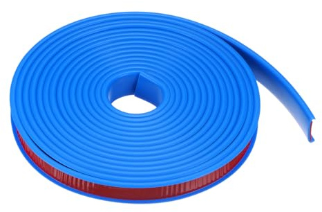 QUARKZMAN U-Form Kantenband 23/32 x 16.4ft 18mm x 5000mm Kantenschutz Blau | Selbstklebendes TPE Flexibles Furnierkantenband, für Möbel Schränke Tische Reparatur
