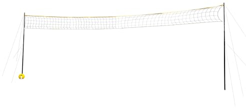Volleyball Netz - 6 m x 40 cm - mit Pfosten, Netz, Ball und Pumpe - Ideal im Park oder im Garten !