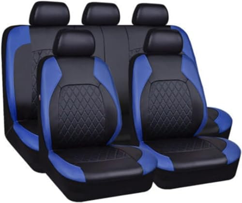 MNBVGHH Coprisedile Coprisedili Auto in Pelle Auto, per Fiat Grande Punto 2006-2012 5 Posti Fodere Anteriori E Posteriori Copri Sedili Impermeabili Antisudore Protezioni Accessori,A