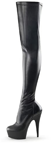 Stivali Moda da Donna Stivali sopra Il Ginocchio con Tacco Super Alto 15 cm Stivali da Pole Dance Plus Size