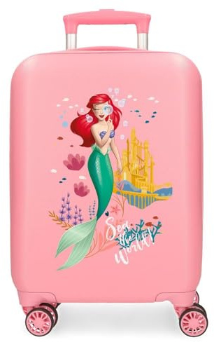 Joumma Disney Princess Kabinenkoffer, Rosa, 33 x 50 x 20 cm, starr, 2 kg, 2 kg, 33 l, Handgepäck, Rosa, Talla única, Kabinenkoffer