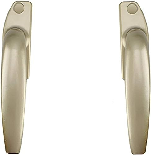 CTRSM Serrature per finestre, Maniglie per finestre sostitutive, Porta a Due Ante a Spinta Sinistra e Destra, Serratura a Maniglia for Tenda, Finestra con Serratura a Due Punti(Gold)