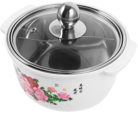 Zerodeko Pentole in Acciaio Resistente Per Zuppa Pentole Con Coperchio Trasparente Da Cucina Per Cucine a Induzione Per Pasta e Latte Design Piccolo e Leggero