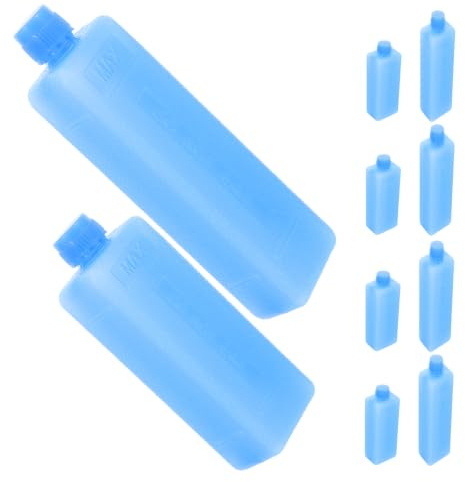 Milisten Lot de 10 Blocs Réfrigérants pour Climatiseur, Glacière et Transport sous Chaîne du Froid, Glace Dure Mini 5 Petit Format 5, Recharge Portable et Anti-Fuite, Pack