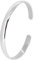 Treasure Bay Klassisch Solid Plain 925 Sterling Armreif Schmuck Geschenk für Damen (Silber, Einheitsgröße)