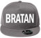 OwnDesigner Unisex Kappe Classic Bratan Cap mit geradem Schirm, One Size Einheitsgröße für Männer und Frauen (418-Cap5P-2Grau)