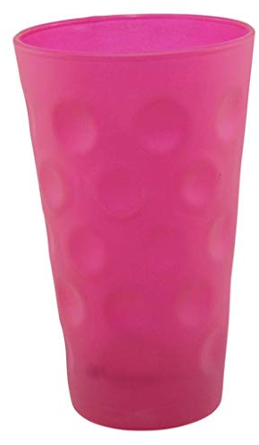 Pfälzisch.com Dubbeglas Pink matt 0,5 Liter - Farbige Dubbegläser - für Weinschorle
