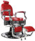 Barber Chair - OVALO - Herrenstuhl - Red - Friseursessel Friseurstuhl Friseureinrichtung - Barber Shop - Novon Professional