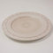 Decor Essentials Porcelain Embossed Charger Plates Pastel Themed Weddings for Easter Spring Dinner (Bone)