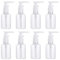 hugttt 8 Pieces 50ml Travel Bottles Pump Bottle Portable Empty Clear Plastic Bottle Dispenser