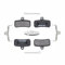 MEXITAL 2 Paar Scheibenbremsbeläge Fahrrad für Shimano Saint BR-M810 M820 XTR BR M9120, Zee BR-M640 MT420 MT501 MT520, Deore XT BR M8020 M6120 SLX, Tektro HD M745 735 725 750 TRP G-Spec,Quadiem 11-2