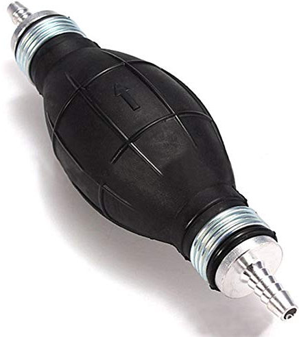 6mm/8mm/10mm/12mm Hand Fuel Pump, Fuel Line Pump, Fuel Line Gasoline Pump Rubber Aluminum Hand Primer Bulb Oil Transfer Petrol for Car Boat Marine Outboard