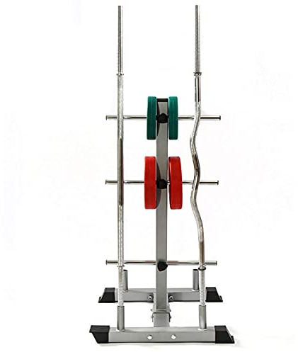 MU Barbell Weight Plate Rack, Barbell Plate and Dumbbell Racks Tree Olympic Weight Small Hole Bumper Storage Stand Organizer for Home Gym